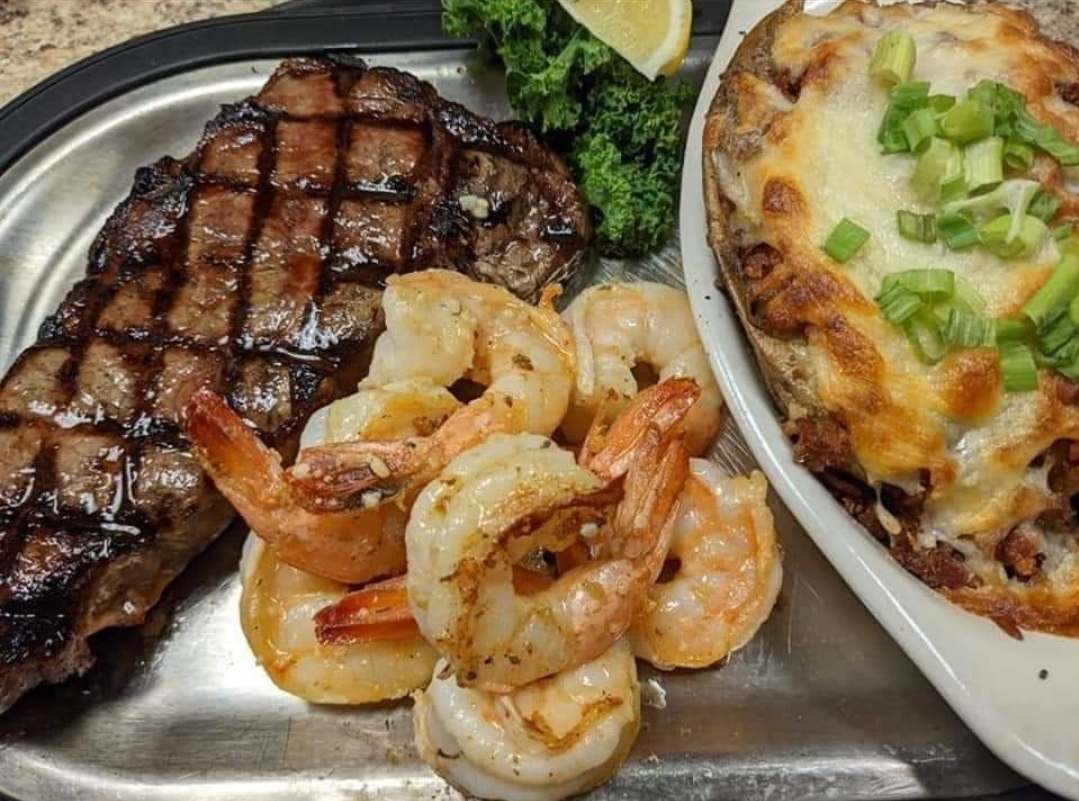 shrimp and steak